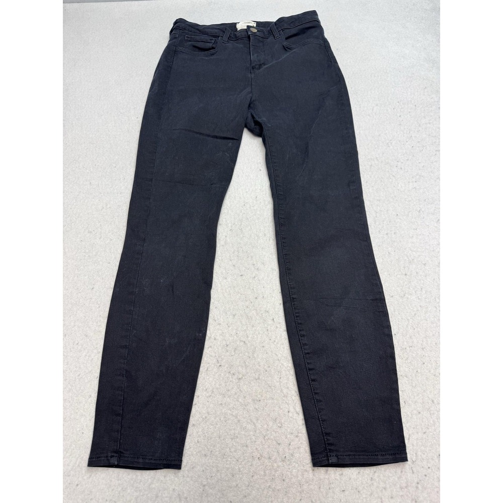 L'AGENCE Jeans Womens 29 Black Margot High Rise Skinny Stretch Denim USA